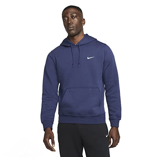 Nike 826433-010 Men Black Pull-Over Hoodie (as1, alpha, xx_l, regular, regular, Midnight Navy/White)