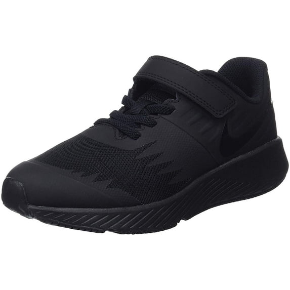 Nike 921443-005: Big Kids Star Runner (PSV) Black/Black Sneakers