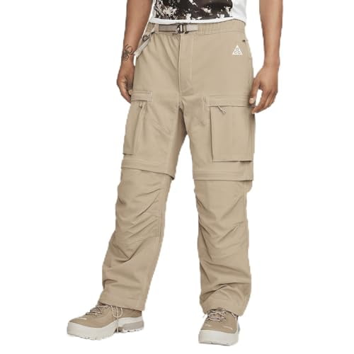 Nike ACG Smith Summit Men's Cargo Pants (Khaki/Light Iron Ore/Summit White, FN0428-247) Size Medium