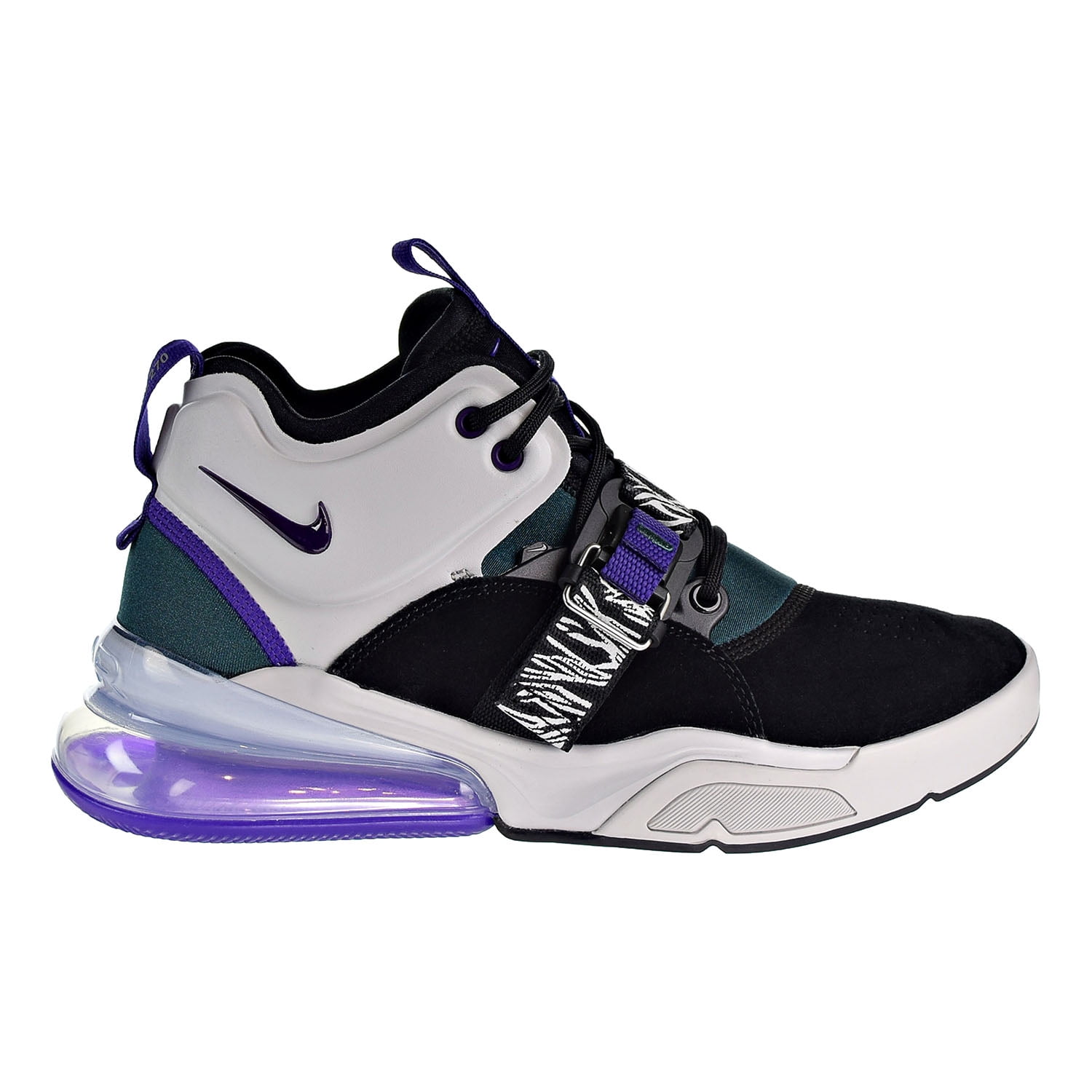 Nike Air Force 270 Big Kids' Shoes Light Zen Grey-Court Purple