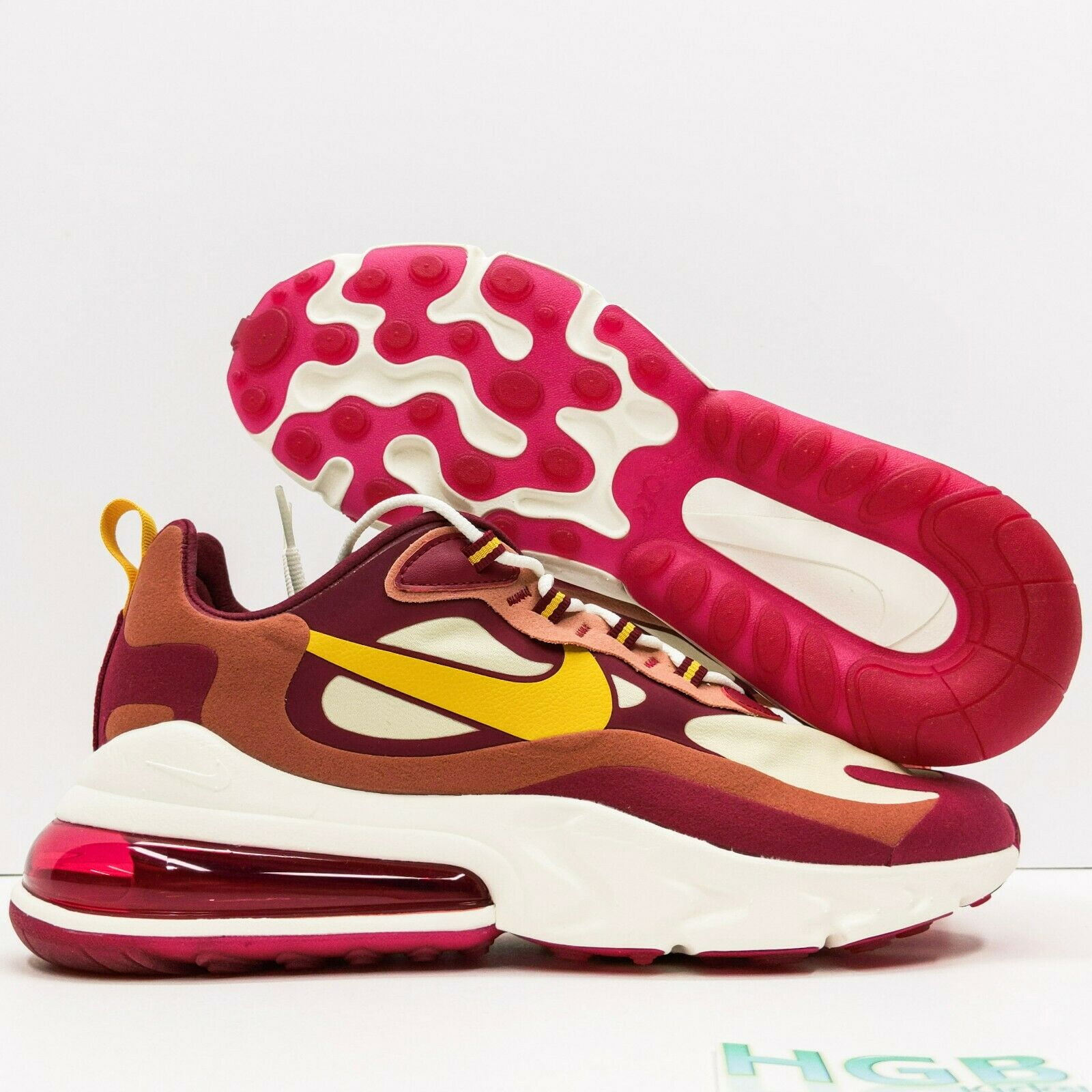 靴 Nike React AO4971-600 AIR MAX NIKE AIR MAX 270 REACT MYSTIC RED/BRIGHT CRIMSON-PINK BLAST
