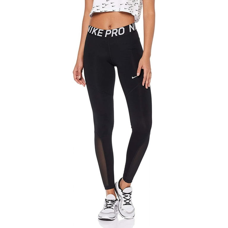 Buy Nike Women's Sports Tights (889562-010_Black/Black/White_X