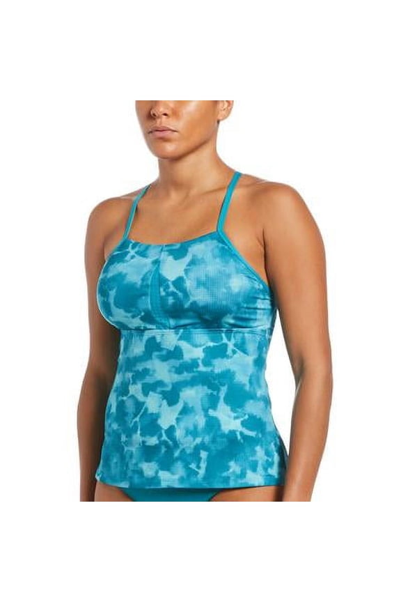 AQUAMARINE Cloud-Dye Strappy Tankini Swim Top, US X-Small