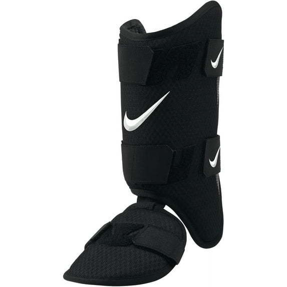 Nike Adult Diamond Baseball Batters Leg Guard Right Hand Hitter, Black/White