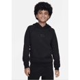 thumbnail image 1 of Nike Air Big Kids Logo-Print Brushed Fleece Hoodie - Black, 1 of 3