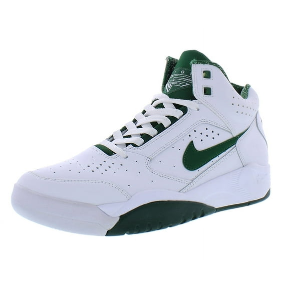 Nike Air Flight Lite Mid Unisex Shoes Size 10, Color: White/Gorge Green