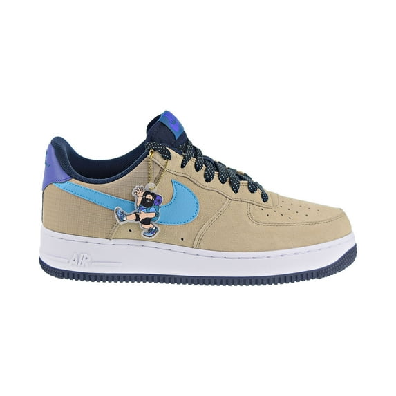 Nike Air Force 1 '07 LV8 2 Men's Shoes Khaki-Blue Fury-Persian Violet cd0887-201