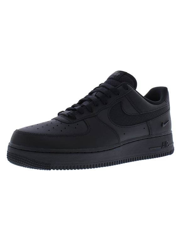 Air Force 1 '07 LV8 Leather Unisex Shoes Size 11, Color: Black/Black/Anthracite