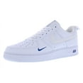 thumbnail image 1 of Nike Air Force 1 '07 LV8 Unisex Shoes Size 10, Color: White/White/Dark Marina Blue, 1 of 4