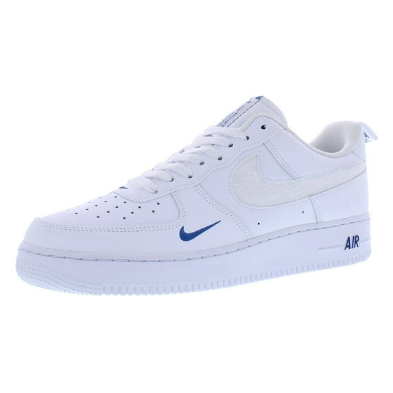 Nike Air Force 1 '07 LV8 Unisex Shoes Size 10, Color: White/White/Dark Marina Blue