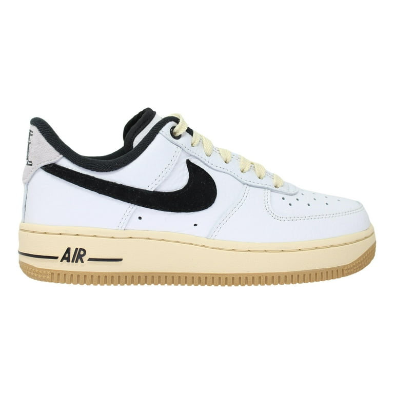  Nike Women's Air Force 1 Basketball Shoes,  White/White-metallic Gold, 6.5