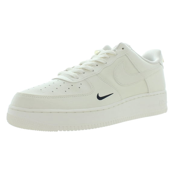 Nike Air Force 1 '07 Leather Unisex Shoes Size 11, Color: Sail/Sail/Black