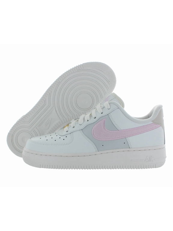 Air Force 1 '07 Leather Womens Shoes Size 5.5, Color: Summit White/Regal Pink