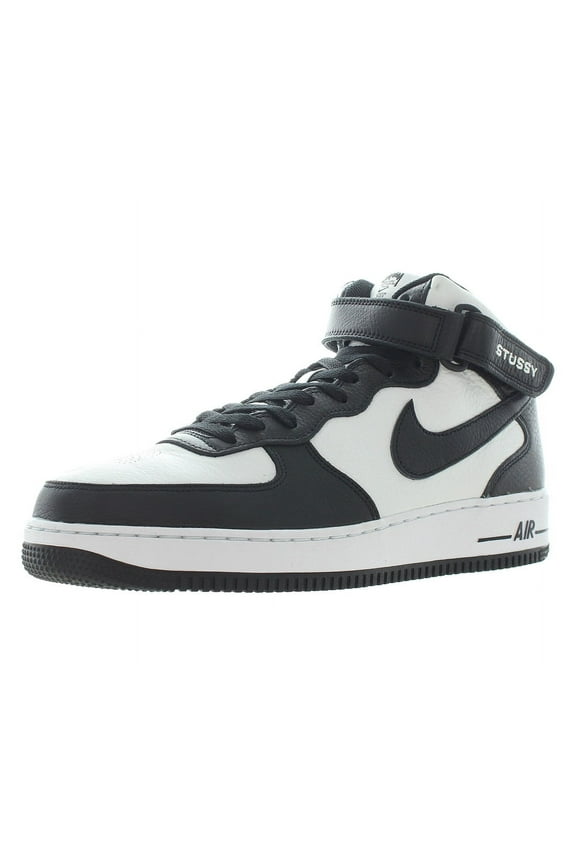 Air Force 1 07 MID SP Unisex Shoes Size 11.5, Color: Black/Black/White