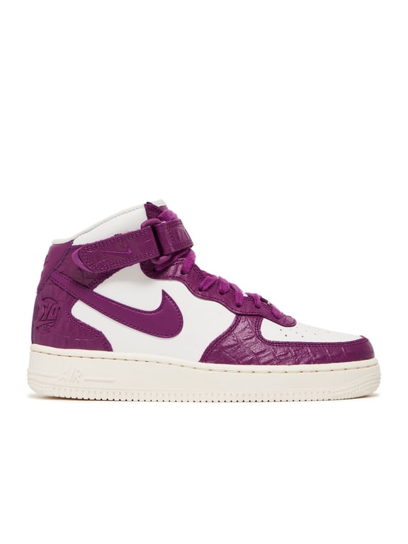 Air Force 1 '07 WMNS Shoes, Viotech/Viotech/Summit White/Summit White/Ghost Green/Metallic Silver, Size 10.5