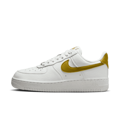 Nike Air Force 1 '07 Next Nature Women's Shoes Color: Summit White/Metallic Silver/Bronzine Size: 5.5