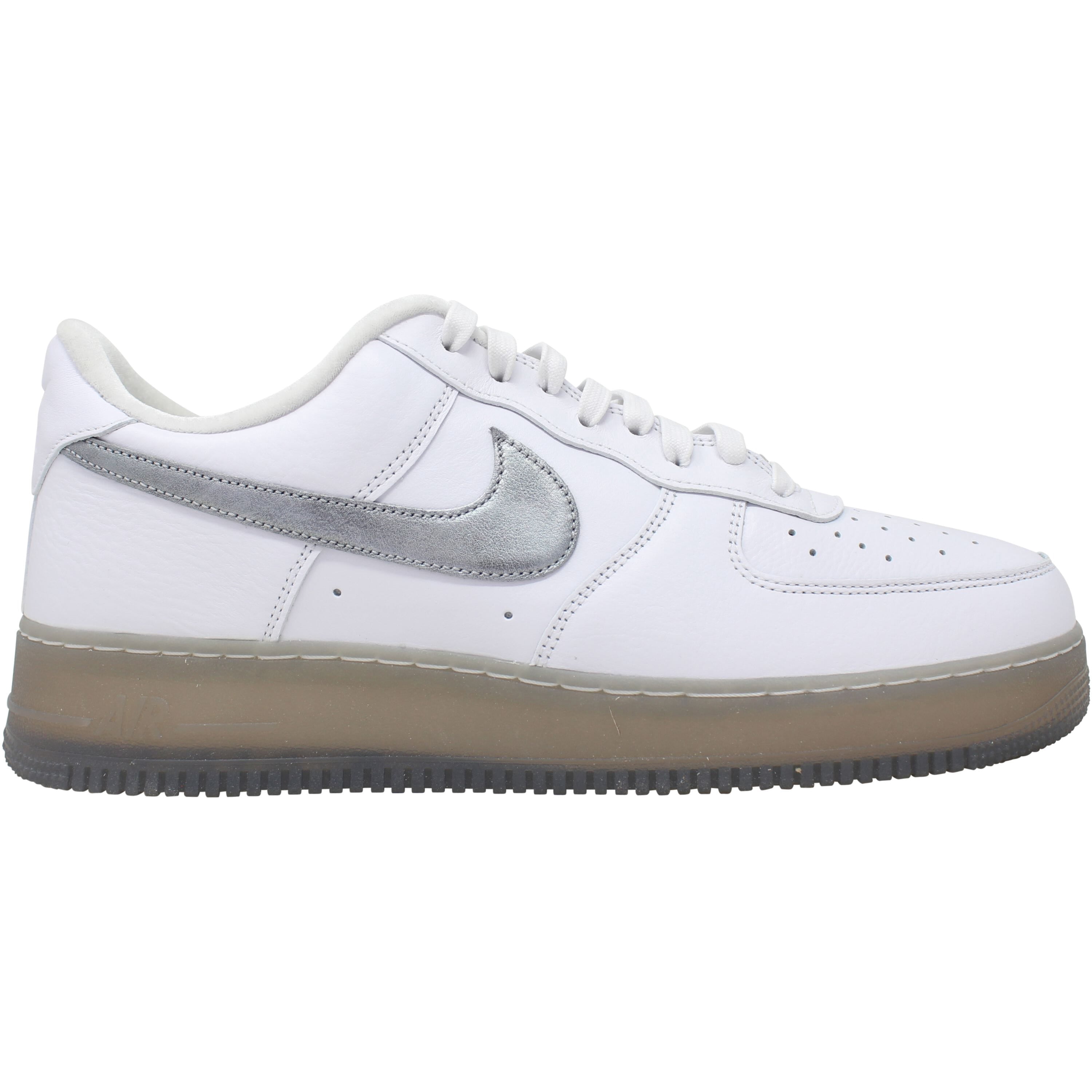 Nike Air White and Silver Sneakers Nike Air Force one size 8 NIKE Grade School Air Force 1 FV3981 100 - Shiekh main image 4