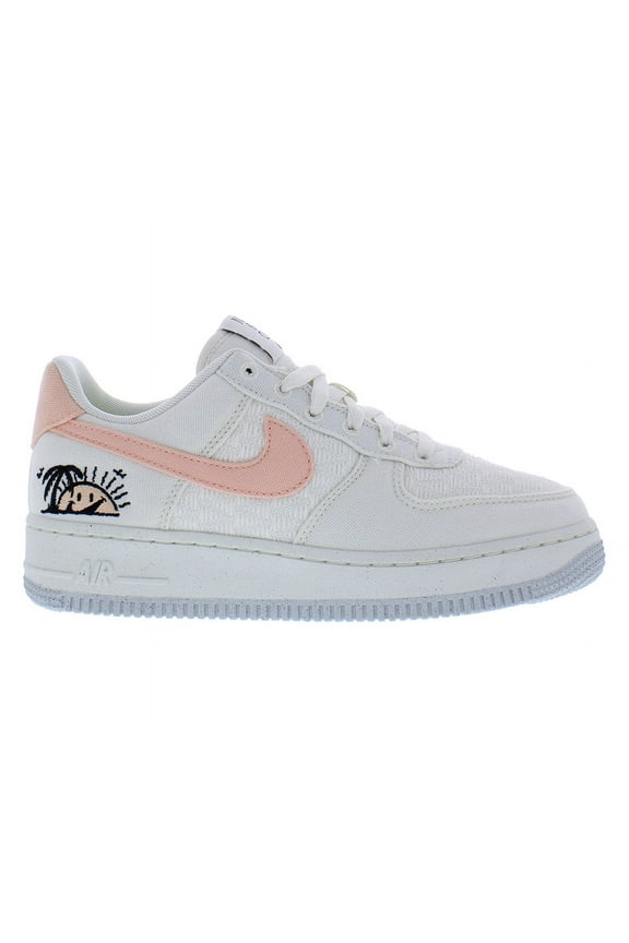 Air Force 1 07 SE Next Nature Womens Shoes Size 5, Color: Sail/Arctic Orange/Black