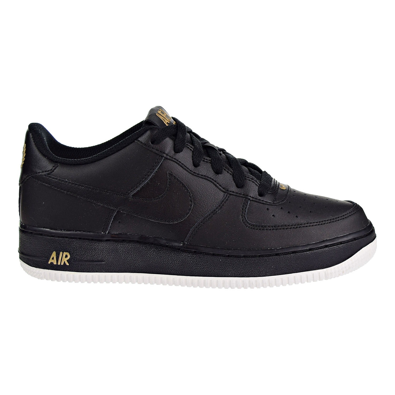 Nike Air Force 1 (GS) Big kids Shoes Black/Black/Summit White
