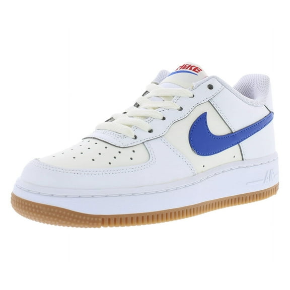 Nike Air Force 1 GS Boys Shoes Size 5, Color: White/Game Royal/Summit White