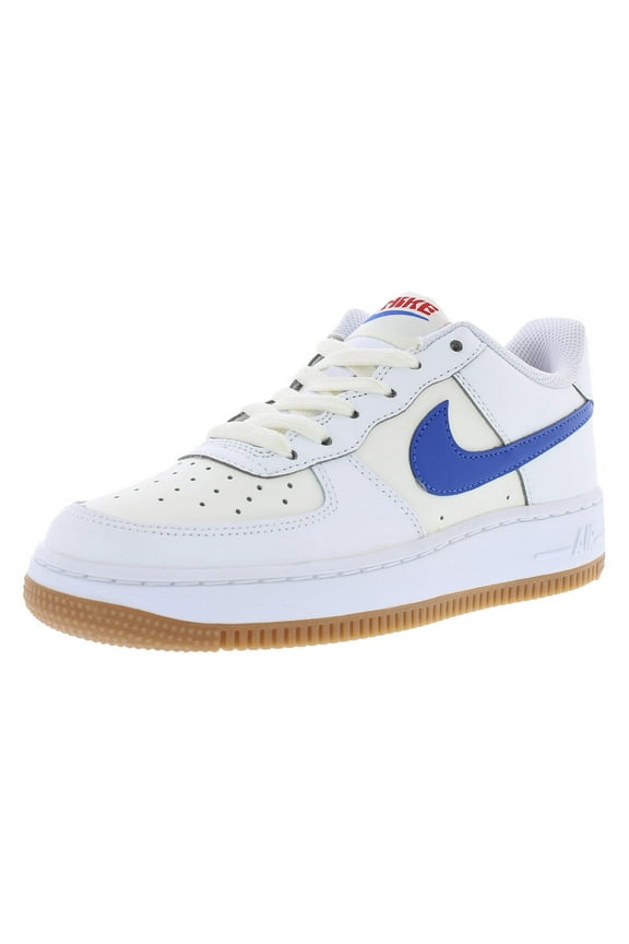 Air Force 1 GS Boys Shoes Size 5, Color: White/Game Royal/Summit White