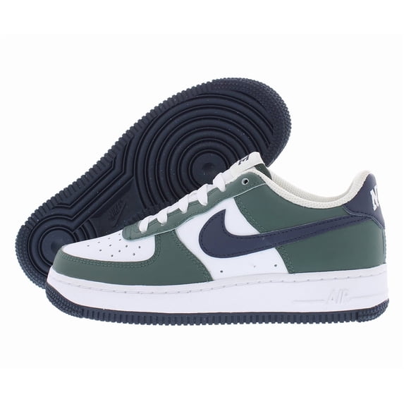 Nike Air Force 1 GS Boys Shoes Size 6.5, Color: Vintage Green/Obsidian/White