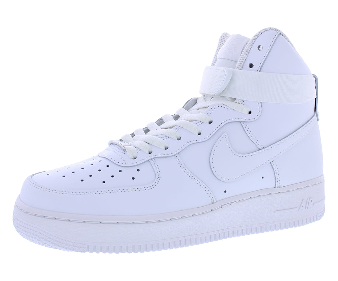 Nike Men's Air Force 1 High '07, Style CW2290-111, White Leather