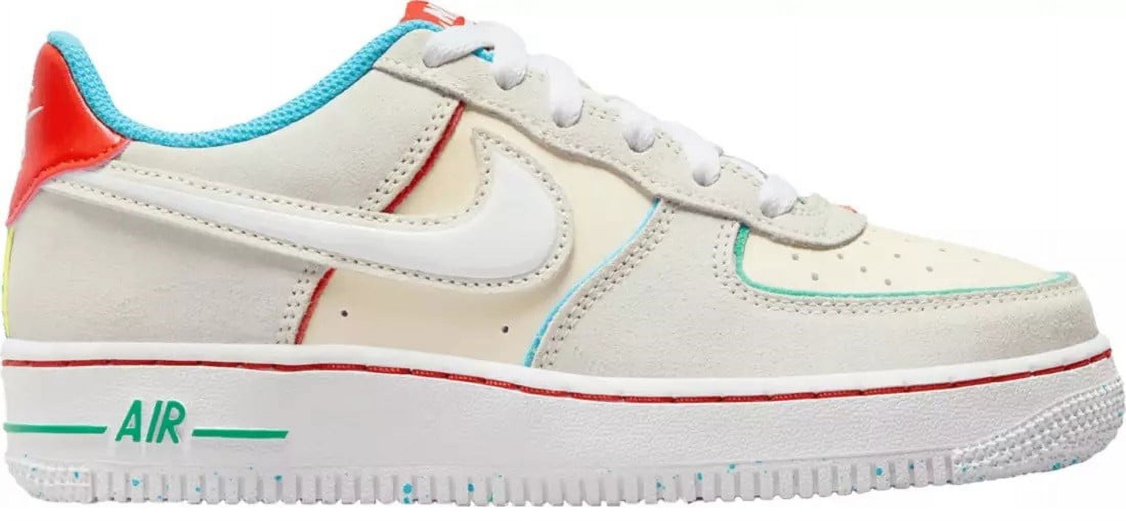 air force 1 lv8 red white blue