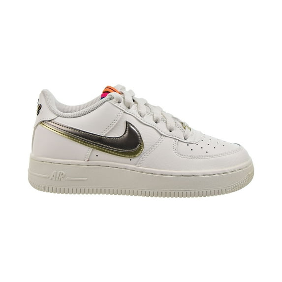 Nike Air Force 1 LV8 (GS) Big Kids' Shoes Off Noir-Summit White-Pink Prime-Metallic Pewter dh9595-001