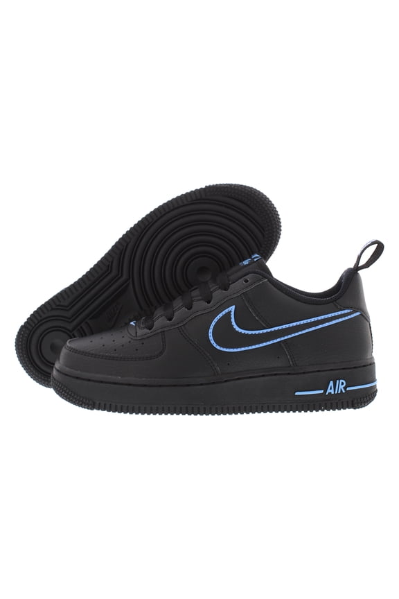 Air Force 1 LV8 GS Boys Shoes Size 4, Color: Black/Black/University Blue