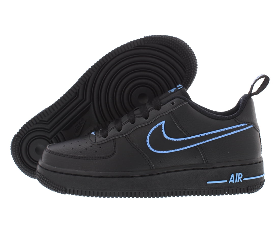 Air Force 1 LV8 GS Boys Shoes Size 5.5, Color: Black/Black/University Blue