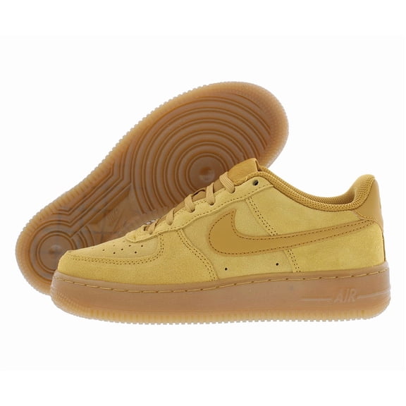 Nike Air Force 1 LV8 GS Girls Shoes Size 5, Color: Wheat/Gum Light Brown/Wheat