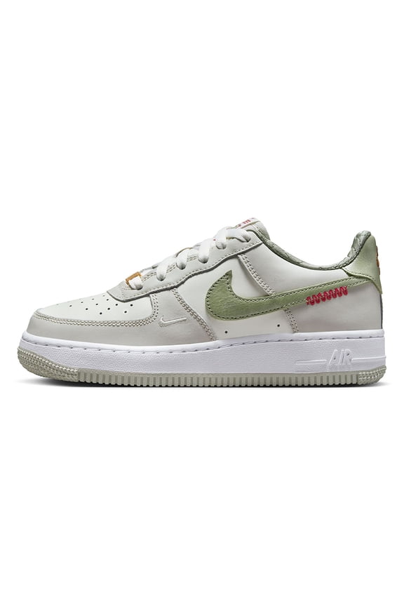 Big Kid's Nike Air Force 1 LV8 Sail/Olive Aura-White (HV6000 131) - 7
