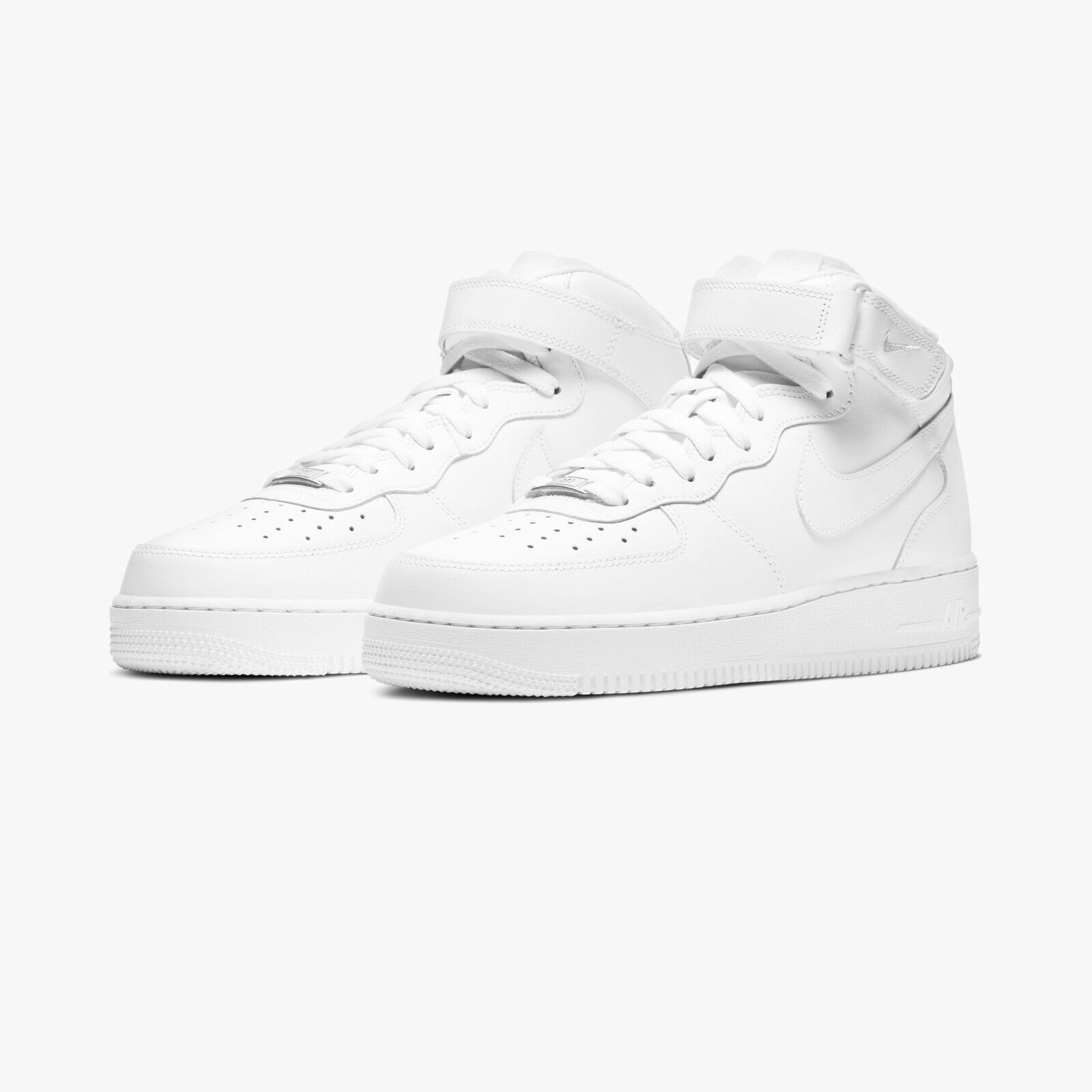 Nike Air Force 1 Mid '07 CW2289-111 Mens Cloud White Leather Running Shoes NR157 (6.5)