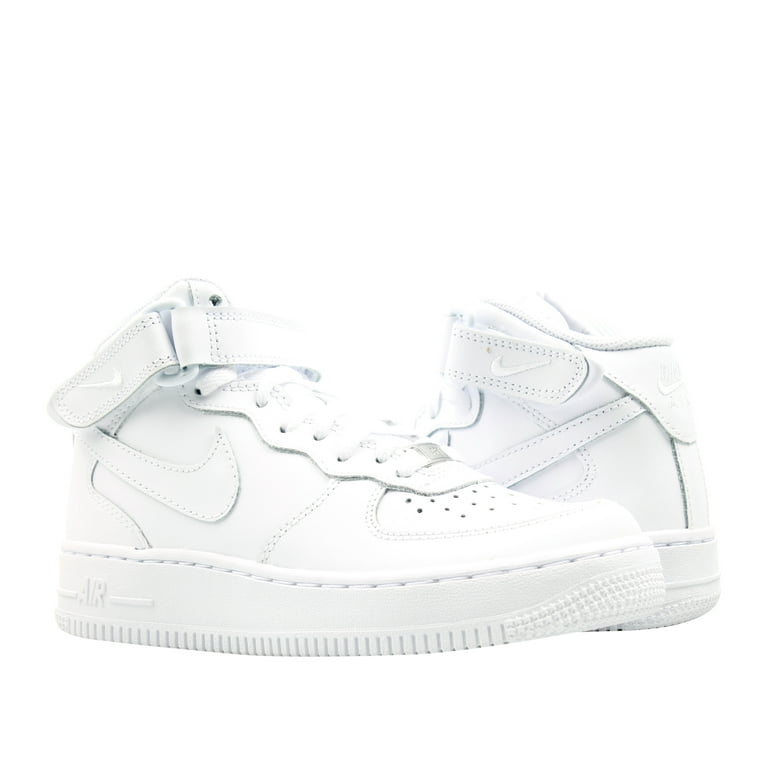Nike Air Force 1 Mid (GS) Big Kids Sneakers White/White