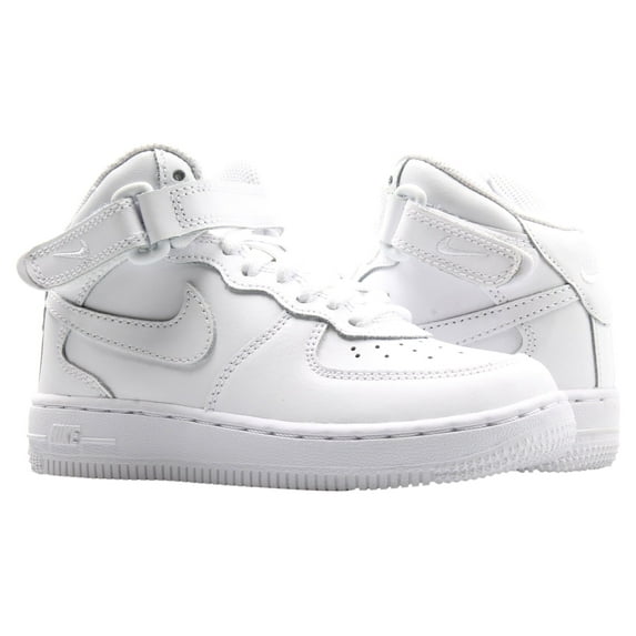 Nike Air Force 1 Mid PS Shoes Retro High Top Trainers White Boys / Girls Style :314196