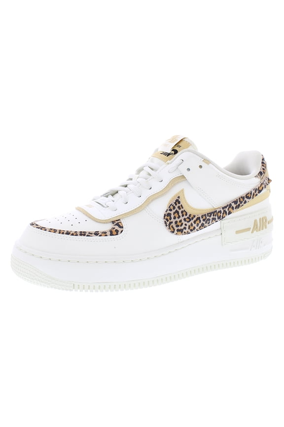Air Force 1 Shadow Leather Womens Shoes Size 11, Color: Sail/Multicolored/Sesame/Black