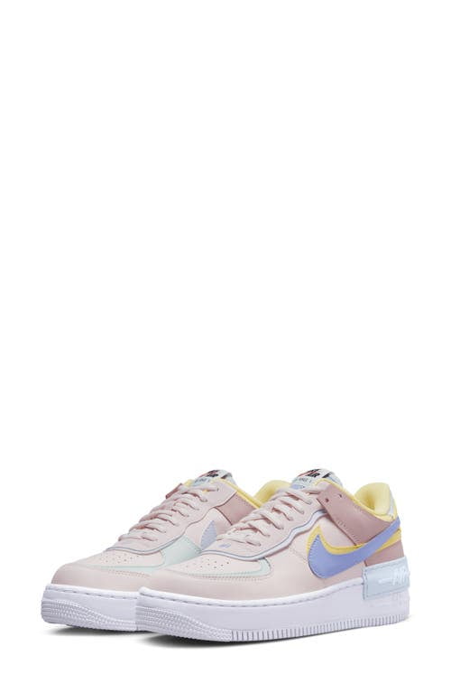 Nike Air Force Shadow Sneaker in Pink/Lemon Wash/Thistle at