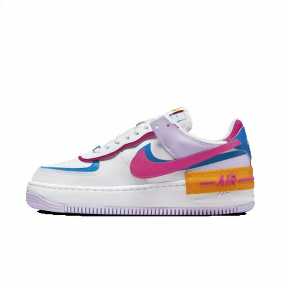 Nike Air Force 1 Shadow Women's Shoes Color: White/Photo Blue/Lilac Bloom/Alchemy Pink Size: 6.5