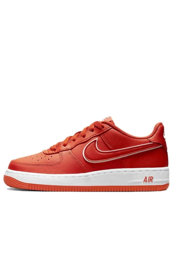 Air Force 1 Low DX5805-600 Youth 4 Red White Leather Lifestyle Shoe GBNC277