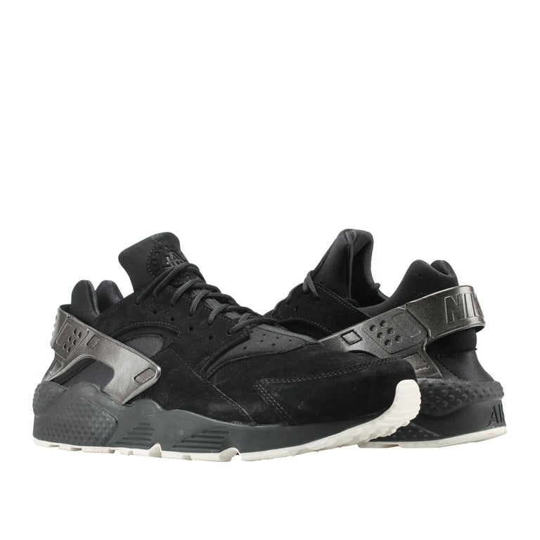 Nike Air Huarache Run Premium Men's Running Shoes Black/Black-Sail