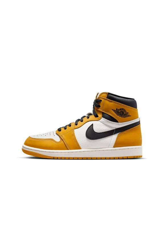 Nike Air Jordan 1 High OG DZ5485-701 Sneaker Men's Yellow Ochre Leather PRO147 (10,Yellow)