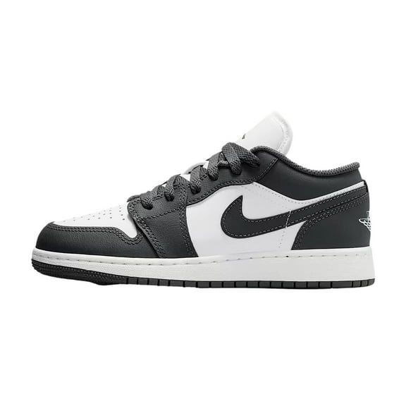 Big Kid's Jordan 1 Low Iron Grey/Summit White (553560 044) - 6