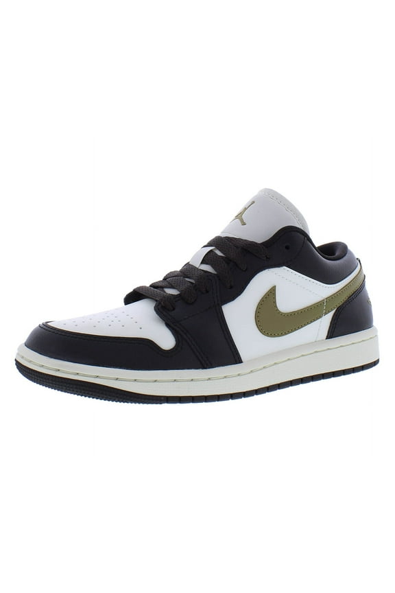 Air Jordan 1 Low Womens Shoes Size 12, Color: Shadow Brown/Brown Kelp/Sail