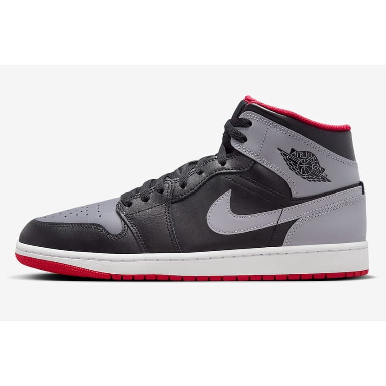 Jordan Men’s Grey and Red Athletic High-Top Sneakers Jordan Air Jordan 5 Retro Camo Gray Red High Top Suede Men main image 2