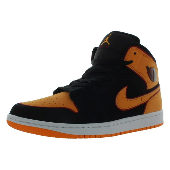 Nike Air Jordan 1 Mid SE Black/Vivid Orange FJ4923-008 Men's Size 8 Medium