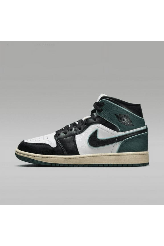 Air Jordan 1 Mid SE White/Black-Light Dew  FQ7818-100 Women's Size 10