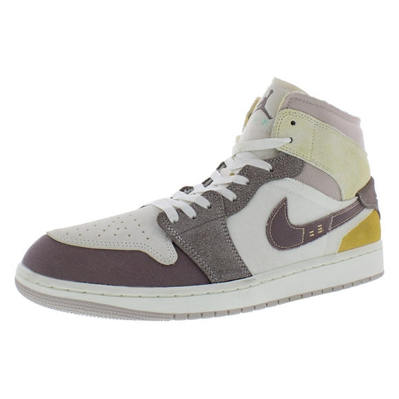 Air Jordan 1 Mid Se Craft Mens Shoes Size 13, Color: Sail/Taupe Haze/Fossil Stone