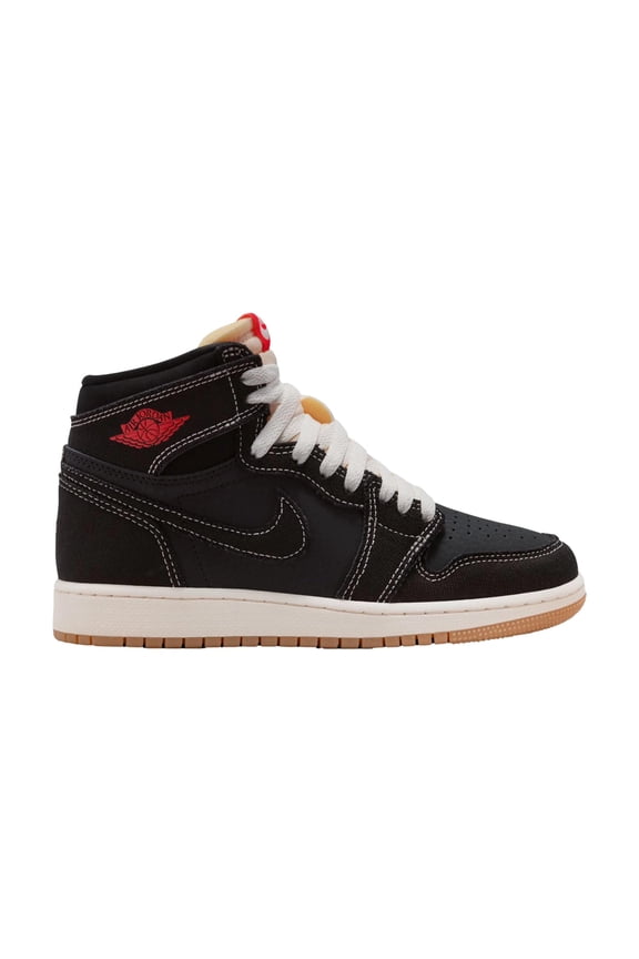 Big Kid's Jordan 1 RTR HI OG FC Black/University Red-Sail (II9927 001) - 4