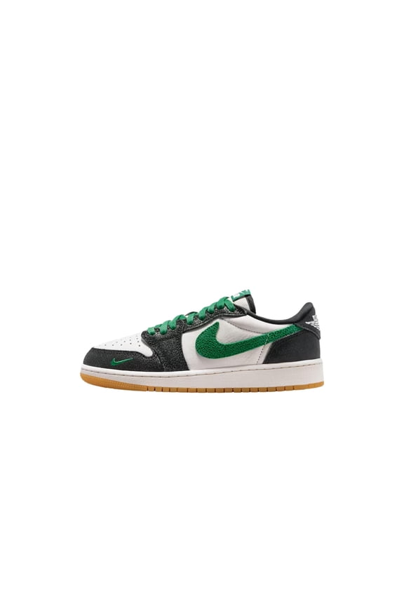 Air Jordan 1 Retro Low OG Phantom / Pine Green - Black IR2300-030 Grade-School Size 7